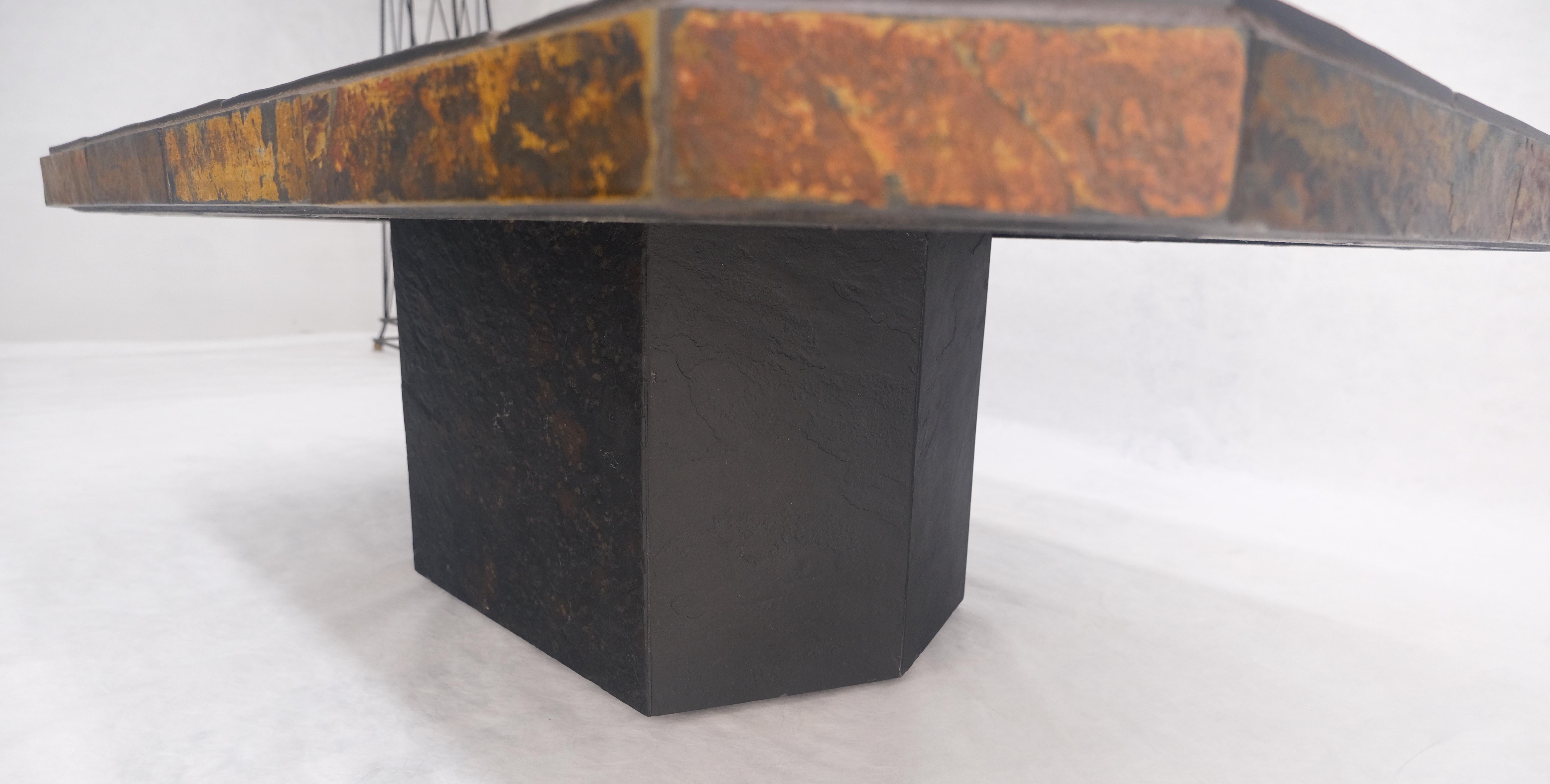 Lava Tile 32x48 Compact Studio Made Mid Century Modern Coffee Table MINT en vente 2