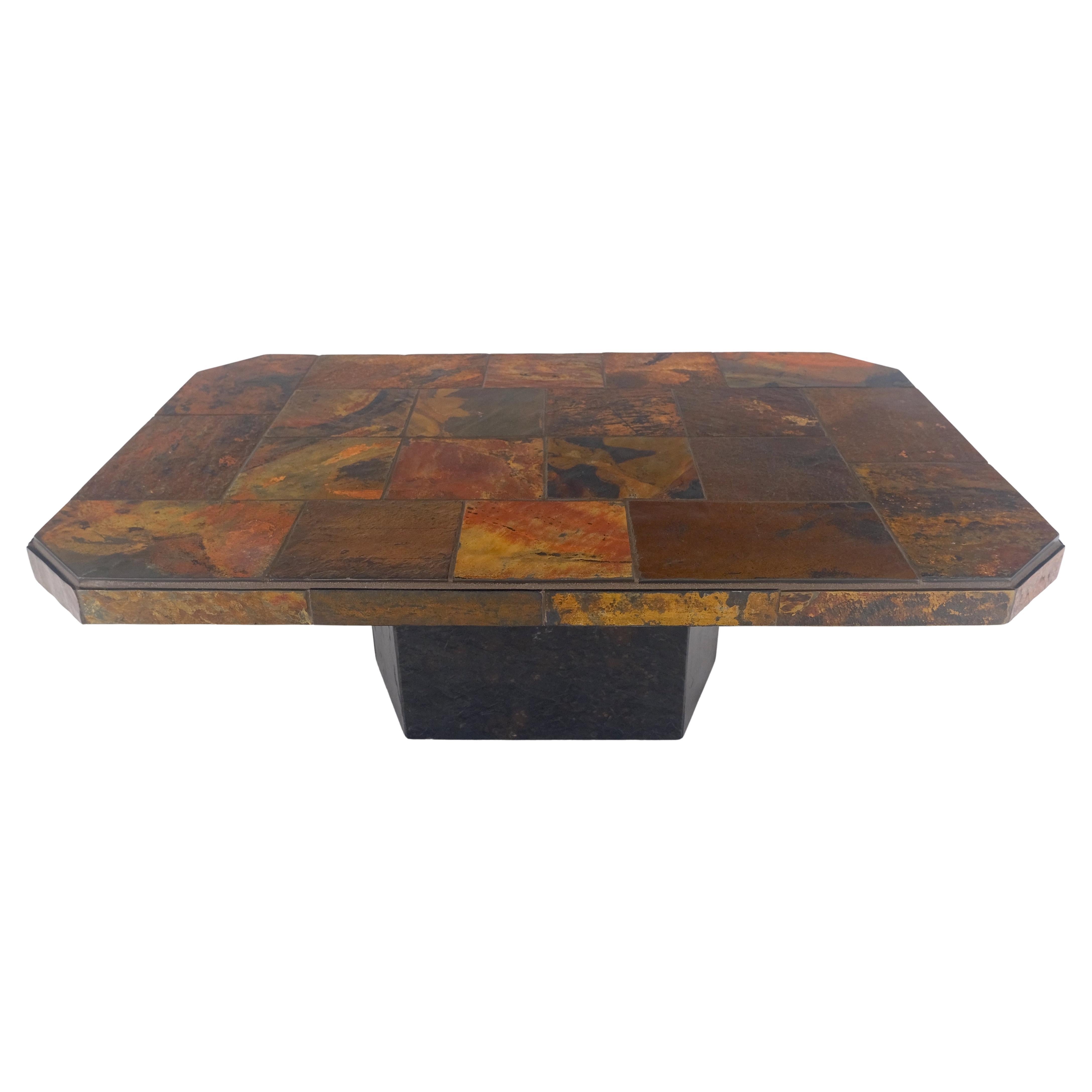 Lava Tile 32x48 Compact Studio Made Mid Century Modern Coffee Table MINT