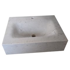 Lavabo scavato da un blocco di marmo Bianco Carrara – hergestellt in Italien