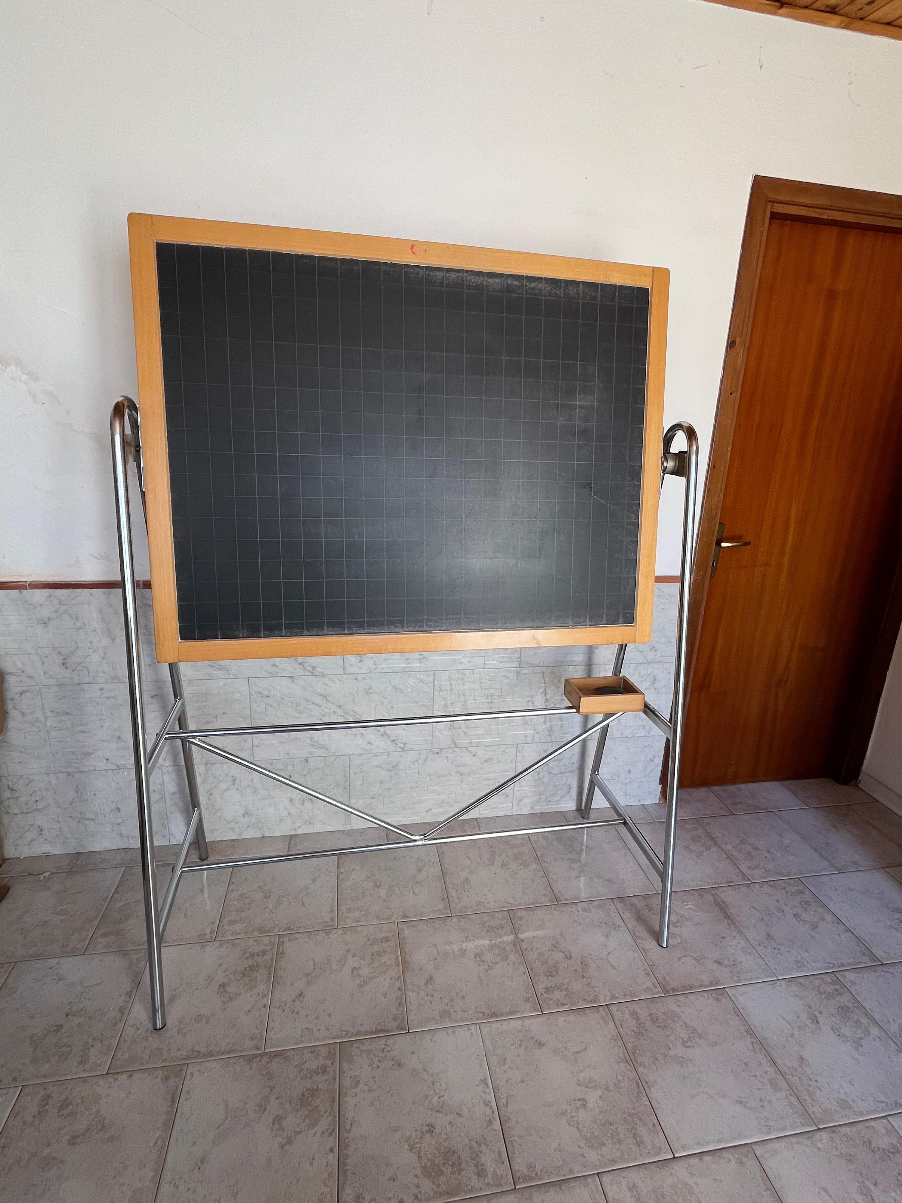 Lavagna scolastica in ardesia, made in Italy, anni '70 in vendita 2