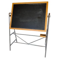 Lavagna scolastica in ardesia, made in Italy, anni '70