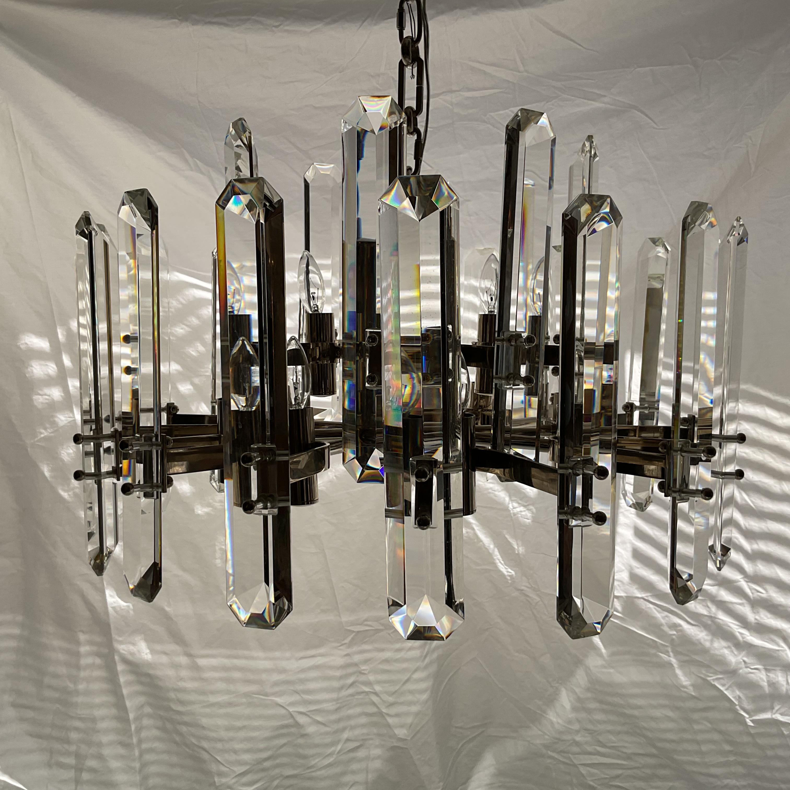 Lámpara moderna de cristal facetado LaVan Siglo XXI y contemporáneo en venta