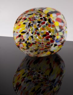 L'Avana , Set of 6 Murano Glasses Color "Arlecchino", Handmade, Murano Glass