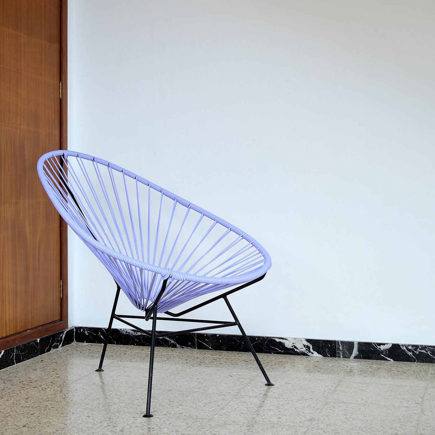Verniciatura a polvere Sedia Lavander Acapulco di OK Design in vendita