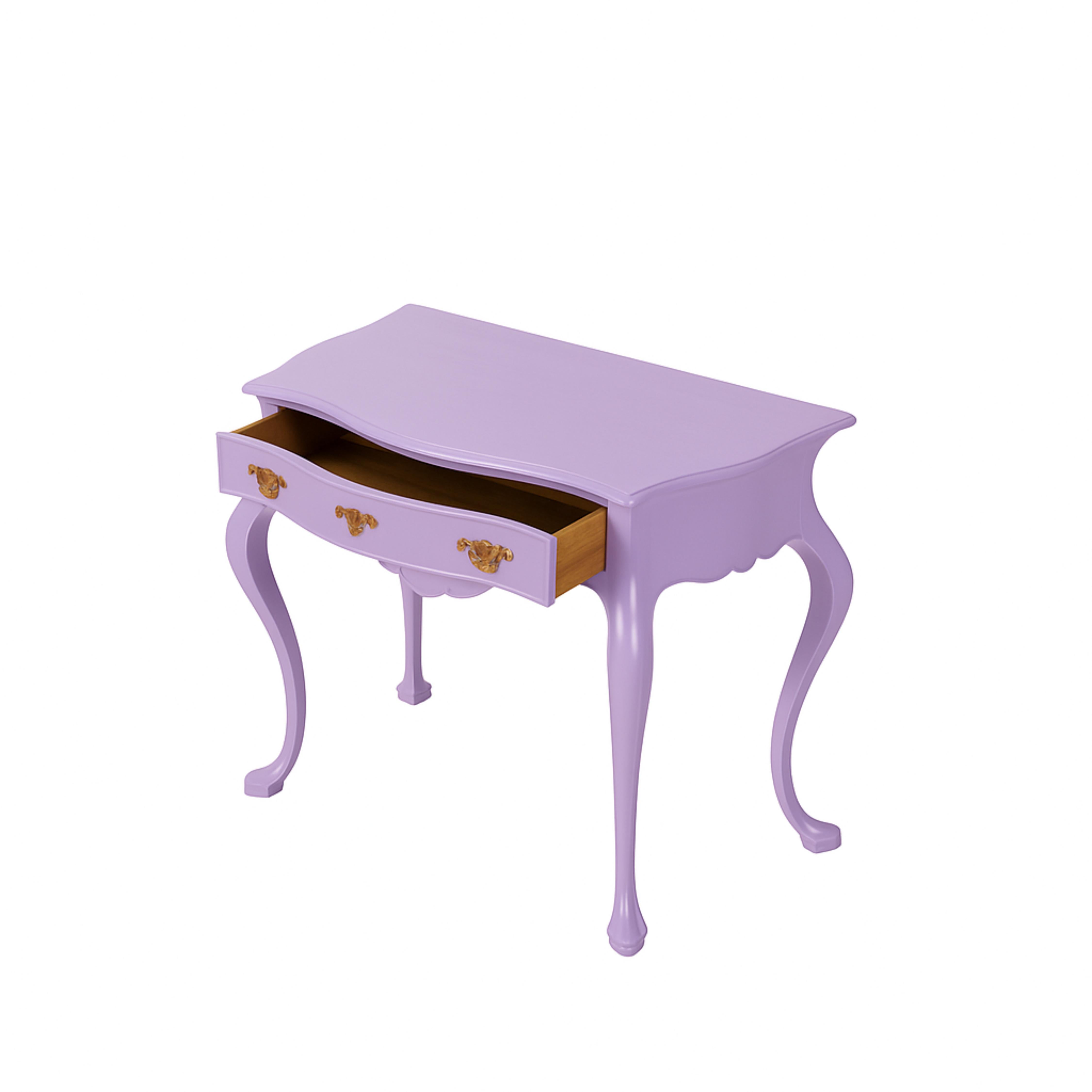 Portugais Lavander Color Baroque Styled Commode, 19th Century en vente