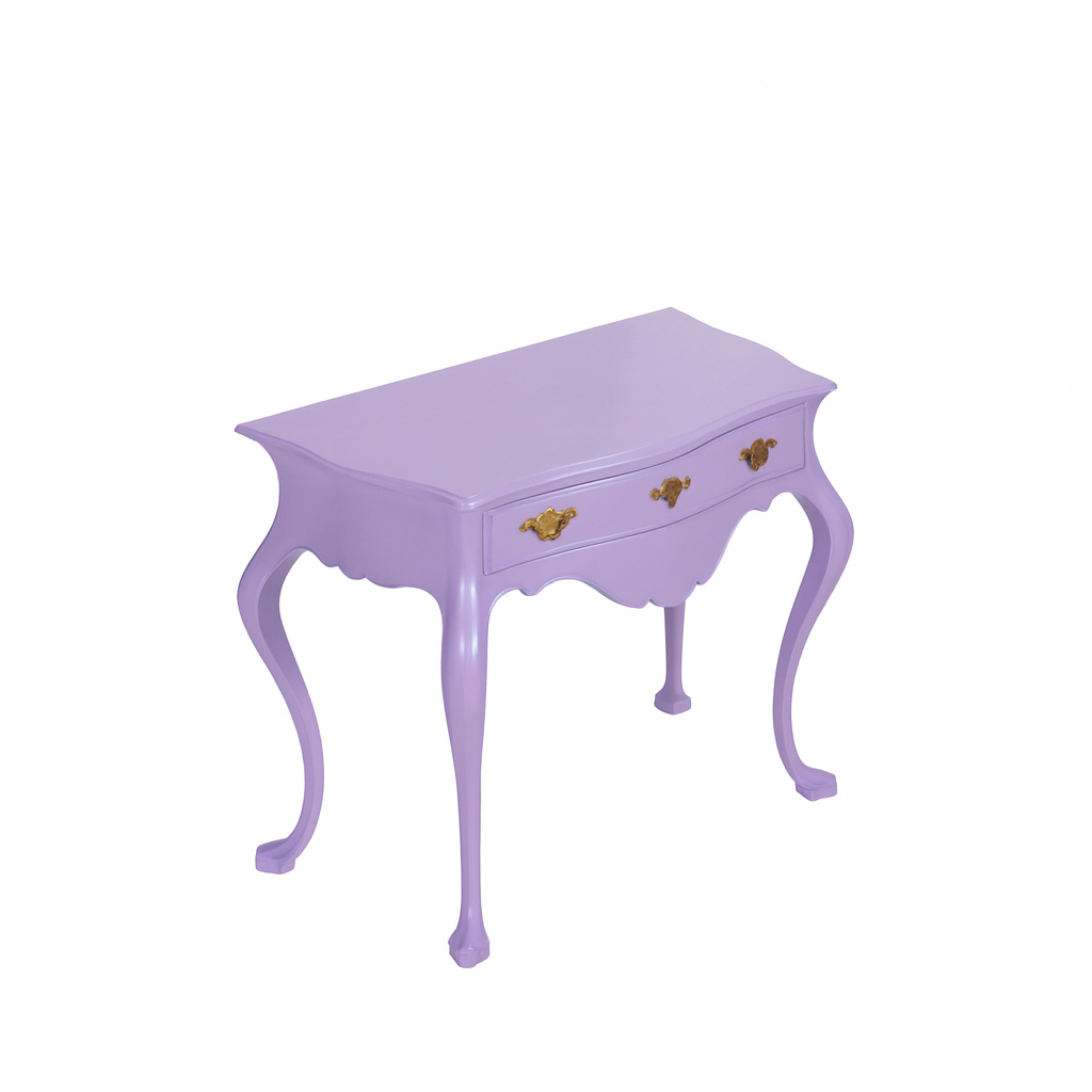 Lavander Color Baroque Styled Commode, 19th Century Bon état - En vente à Lisbon, PT