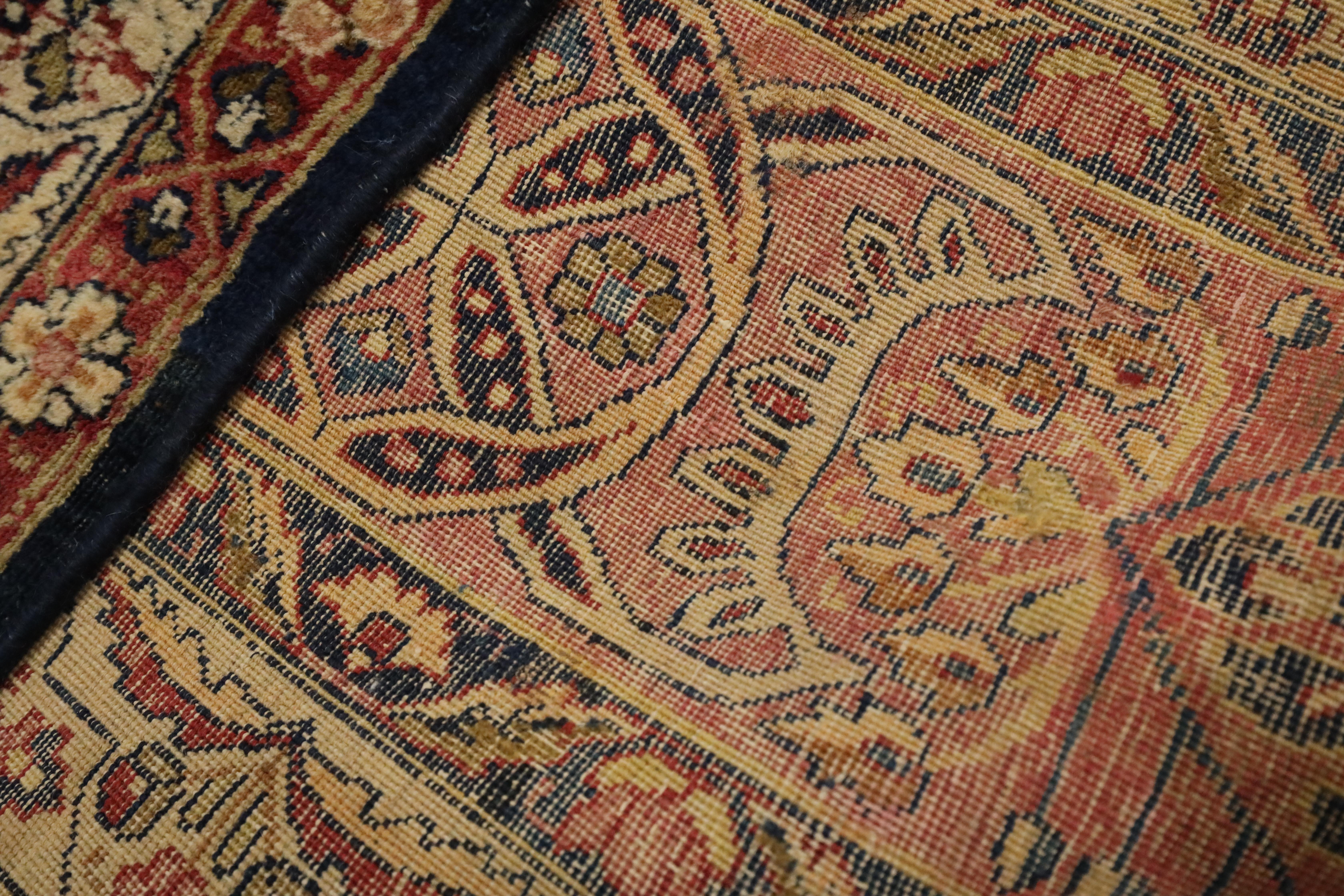 Tapis ancien Lavar-Kerman - 9'5
