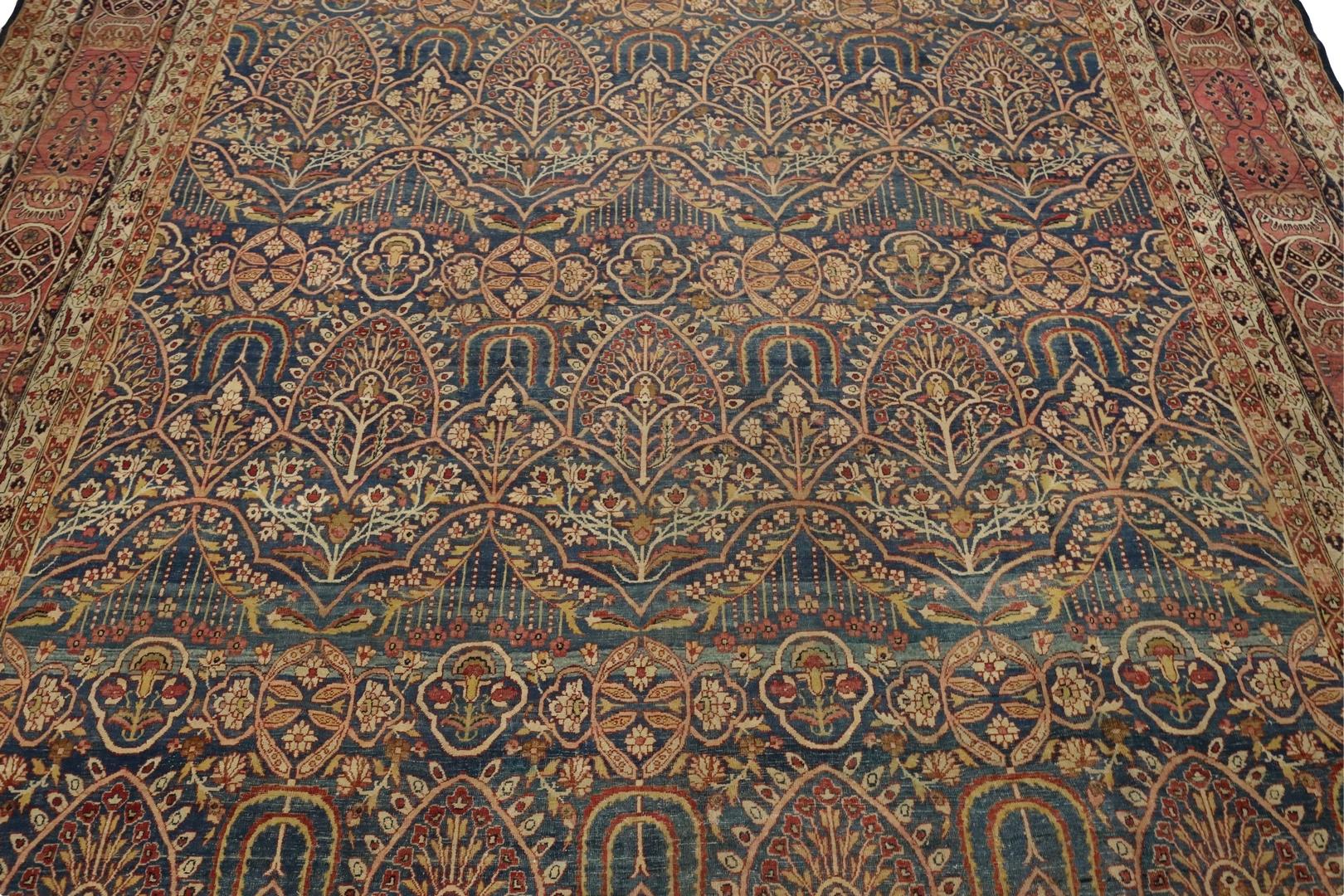 Début du 20ème siècle Tapis ancien Lavar-Kerman - 9'5