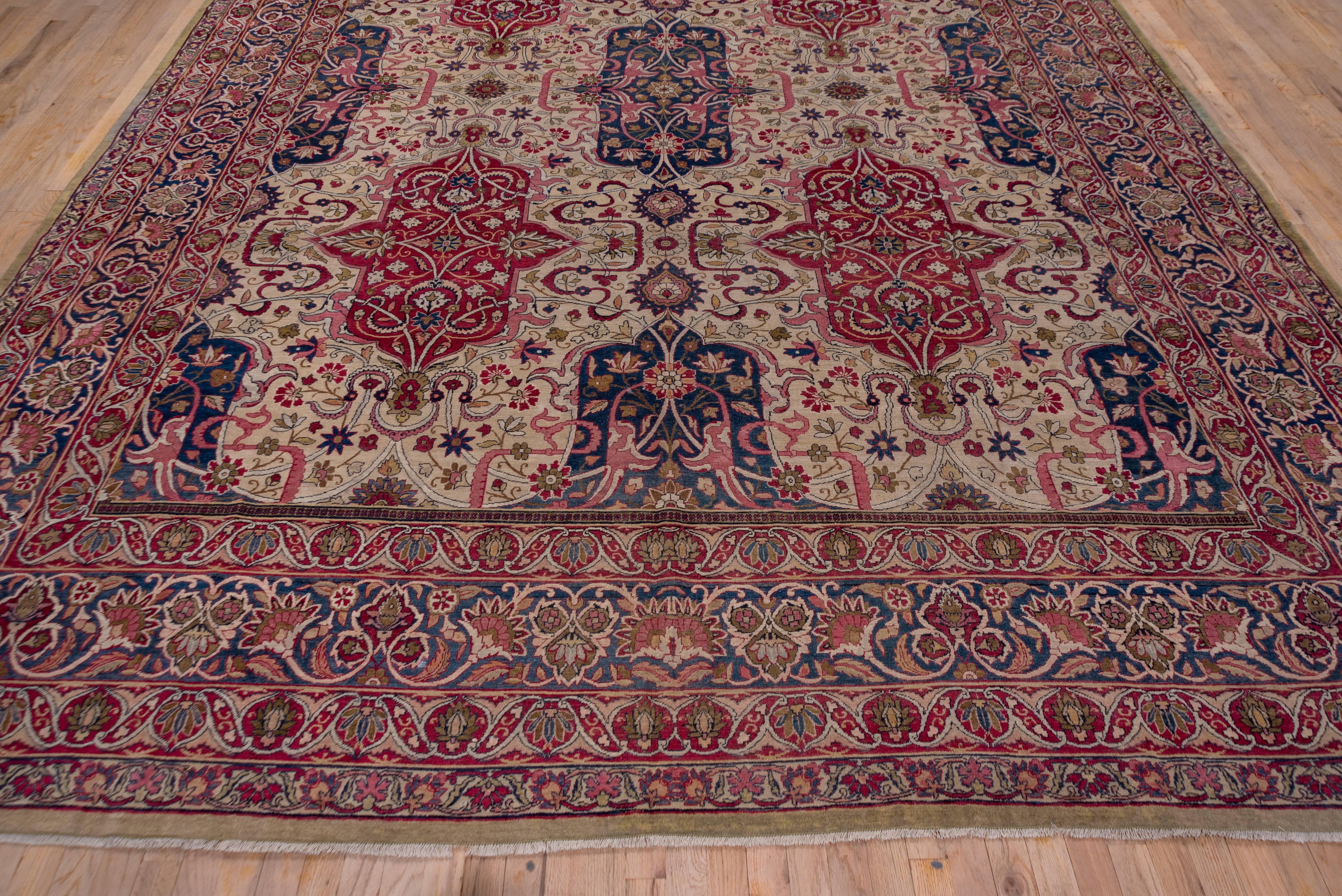Wool Lavar Kerman Carpet, circa 1900 For Sale