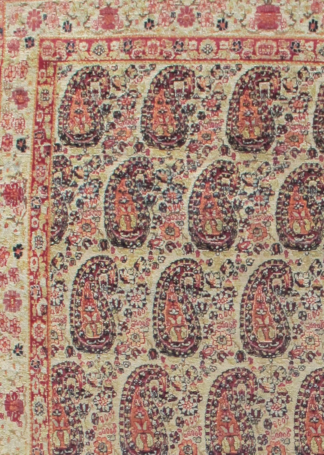 Persian Lavar Kirman Rug For Sale