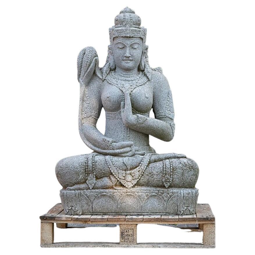 Lavastone Statue of Dewi Sri from Indonesia Original Buddhas For Sale