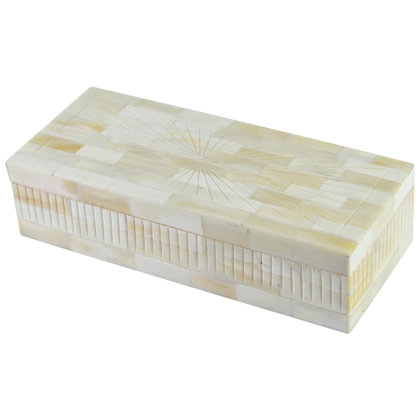 Boîte en lavée à l
os naturel par CuratedKravet