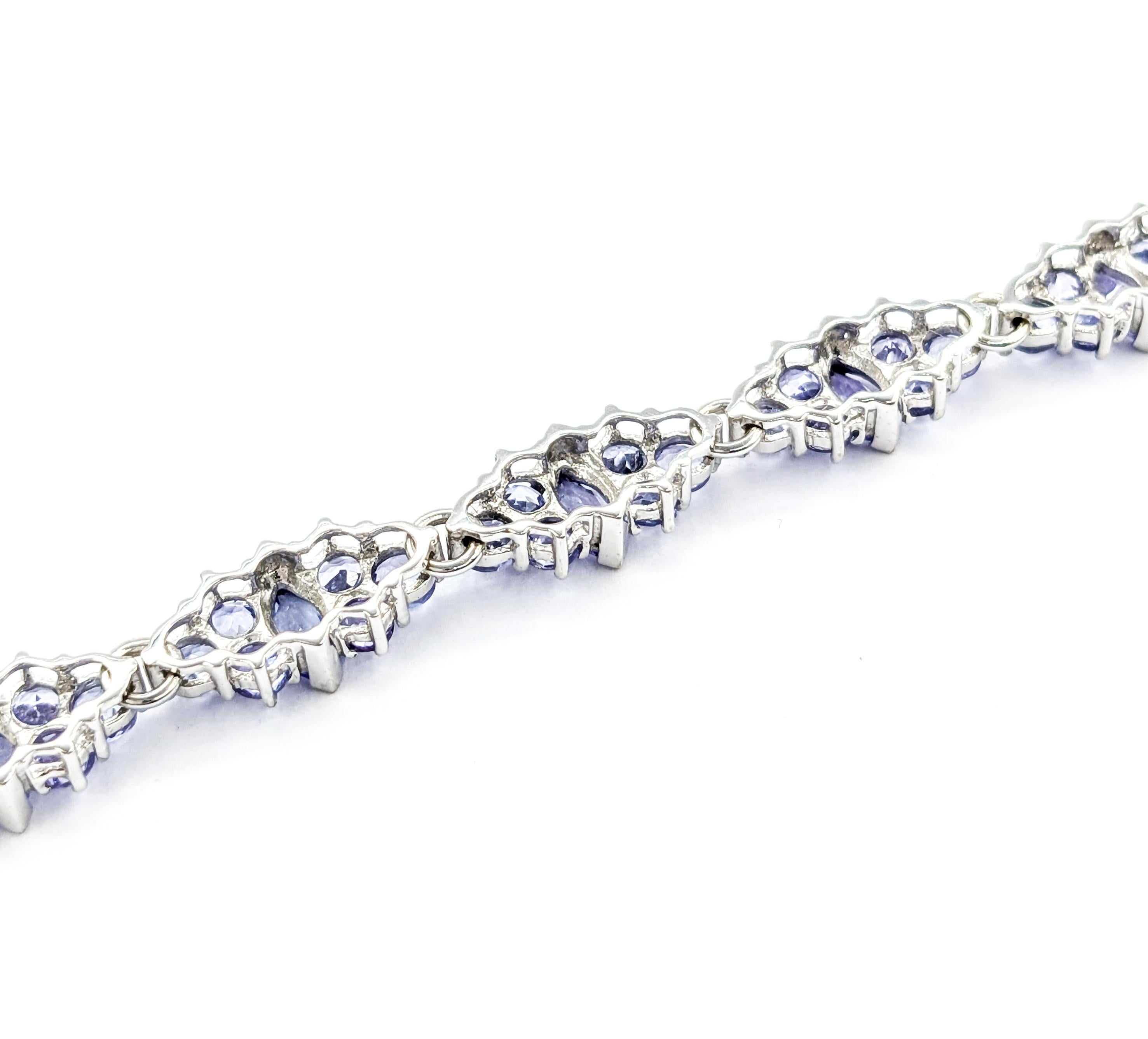 Women's Lavender 8.5ctw Tanzanite Tennis Bracelet in White Gold
