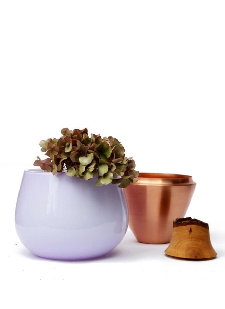 Vaso d'India I in lavanda e patina di rame, Pia Wüstenberg in vendita 2