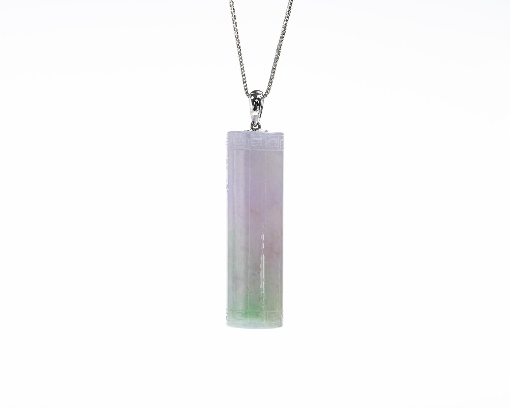 jade cylinder pendant