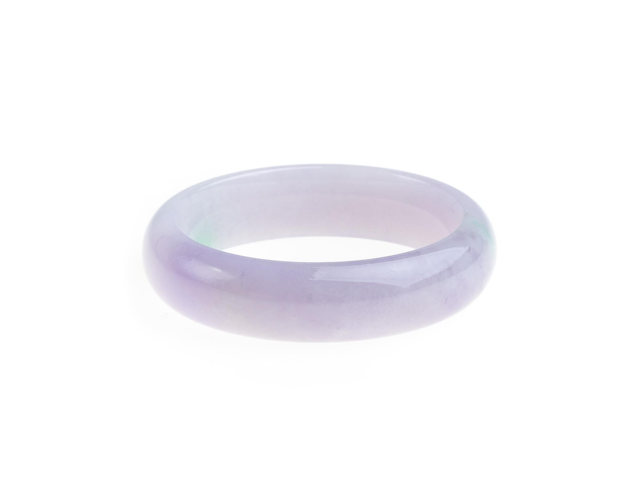 lavender jade bangle