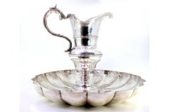 Lavender and gum in hammered silver with lavender in the shape of buds