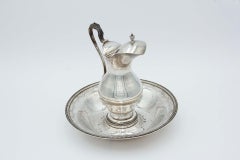 Lavender and silver gum with knob on the lid and plate