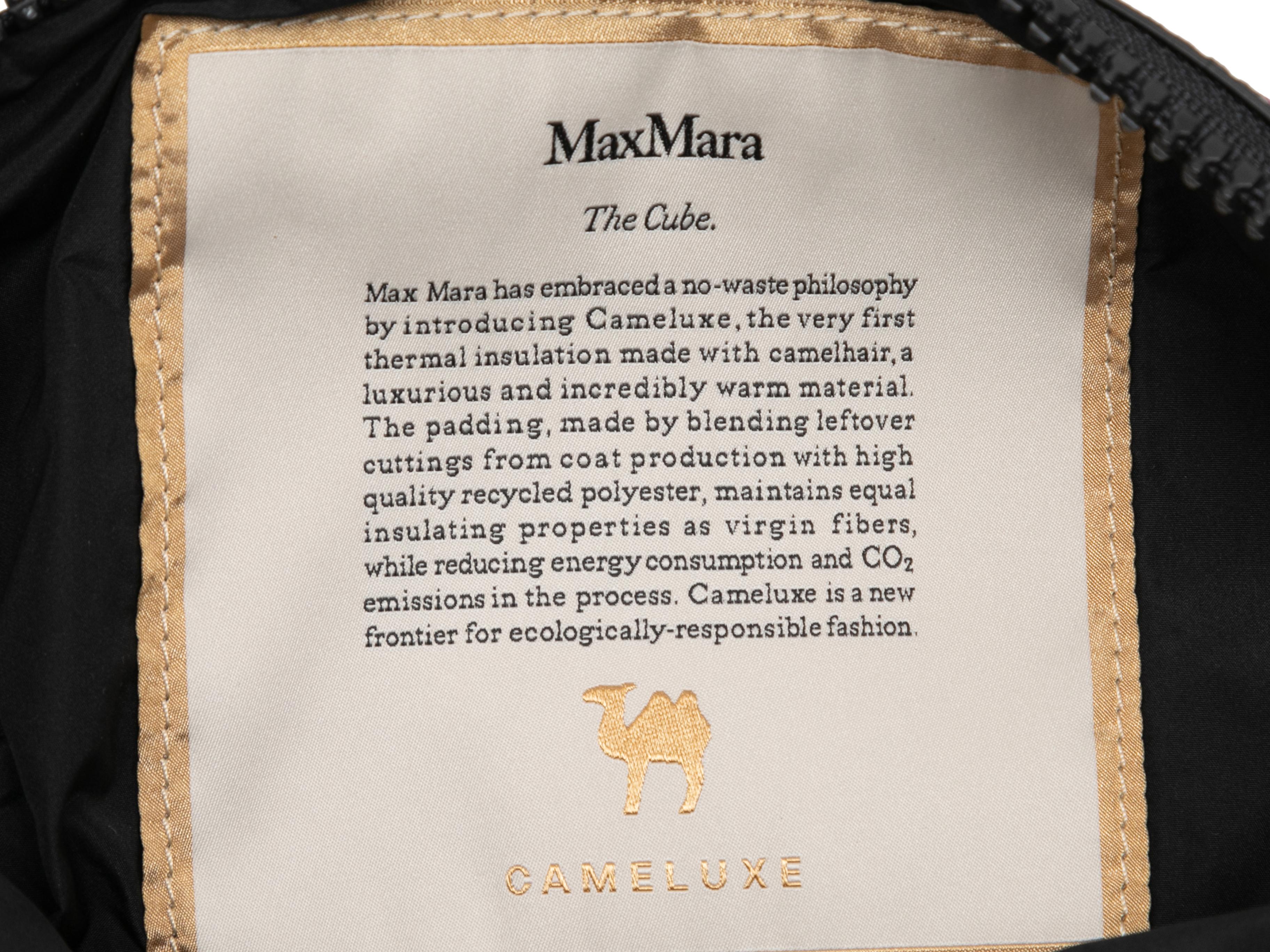 Lavender & Black Max Mara Cameluxe Zip Pouch In Good Condition For Sale In New York, NY