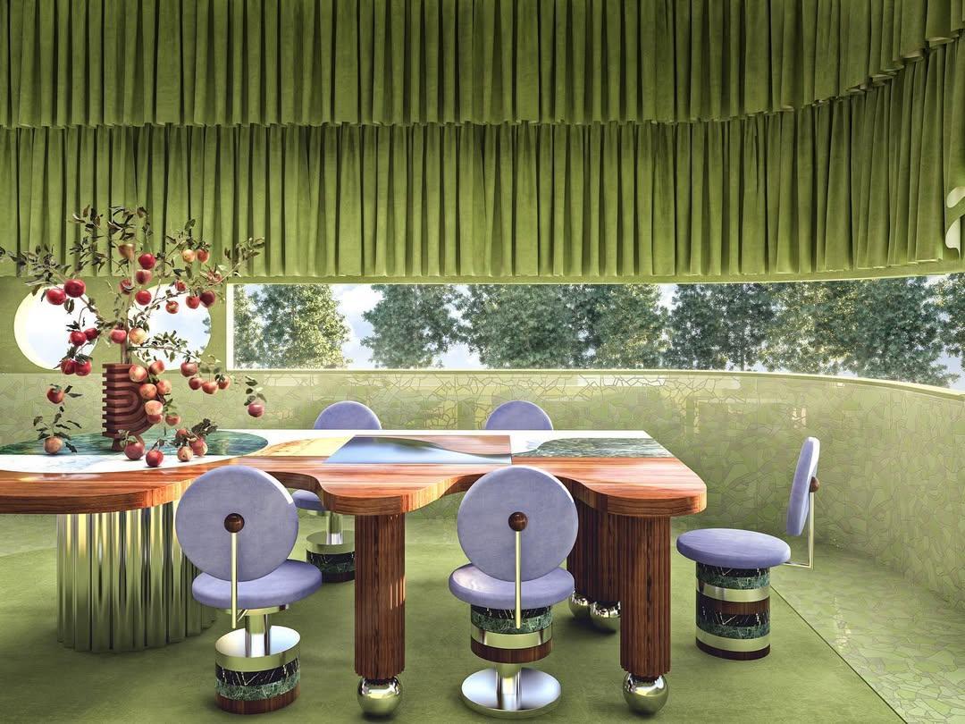Sedia Lavender Block Down - Sedia da pranzo di Mas CreATIONS by Masquespacio in vendita 3