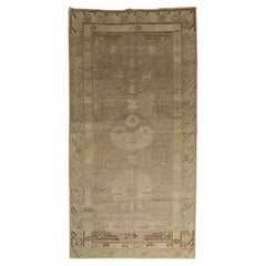 Tapis Khotan du XIXe siècle gris lavande