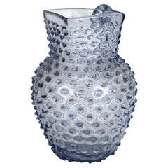 Lavender Hobnail Glass Juice Pitcher c1940