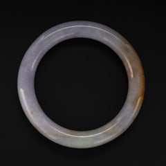 Lavender Jade Bangle Certified Untreated Burmese Jadeite