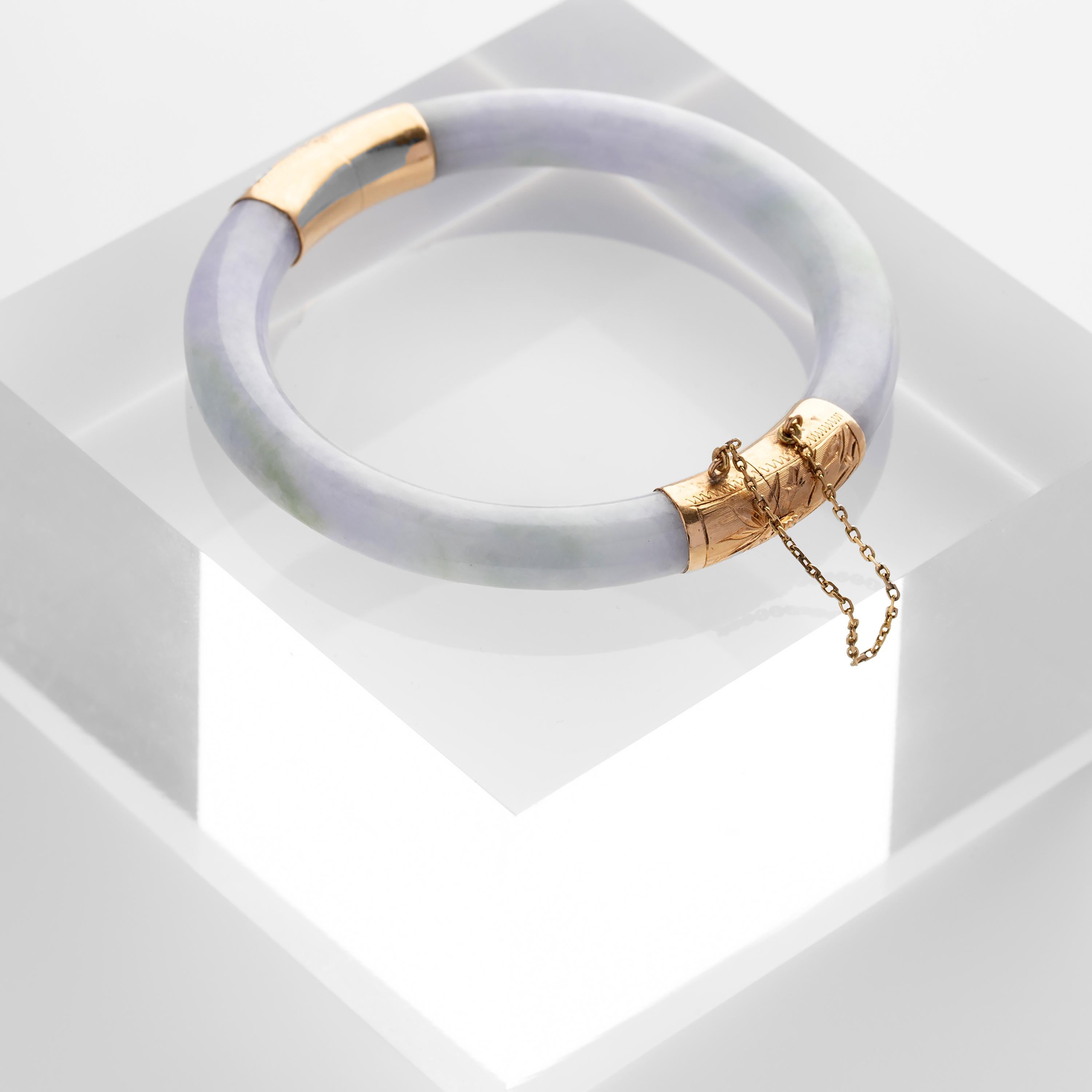 purple jade bangle bracelet
