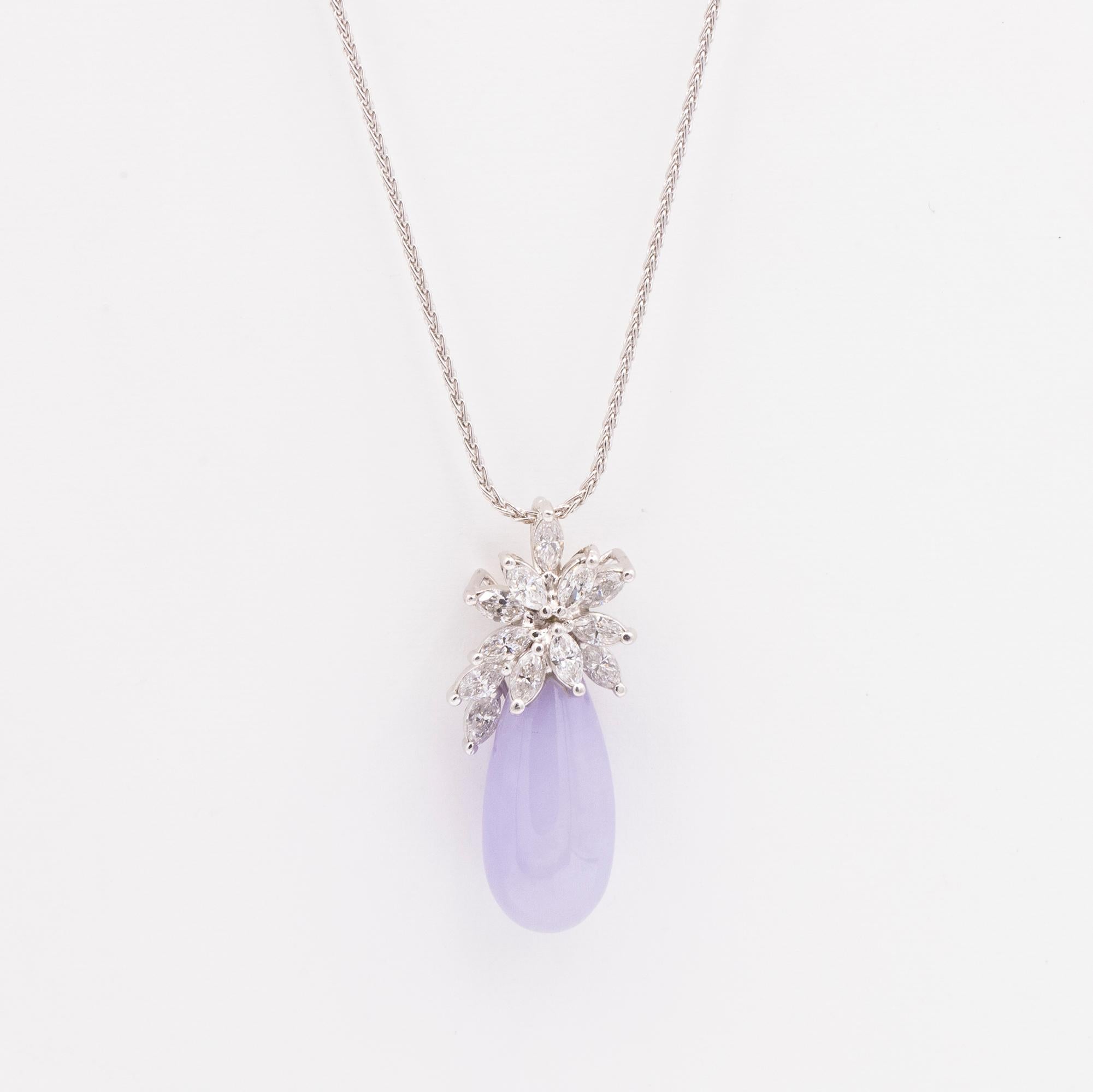 lavender jade pendant