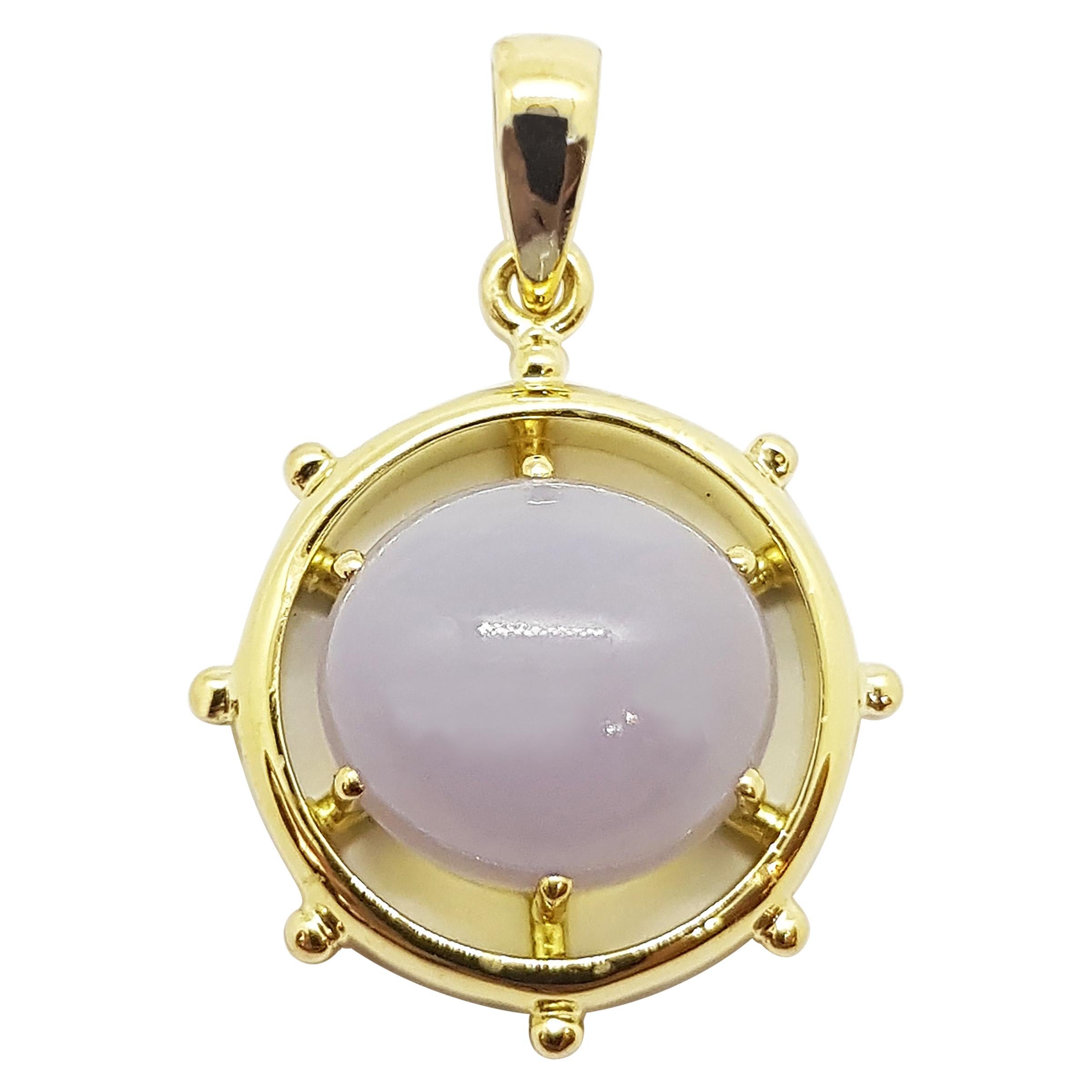 Cazzaniga Pendant in 18 Karat Yellow Gold with Diamonds, Ruby and