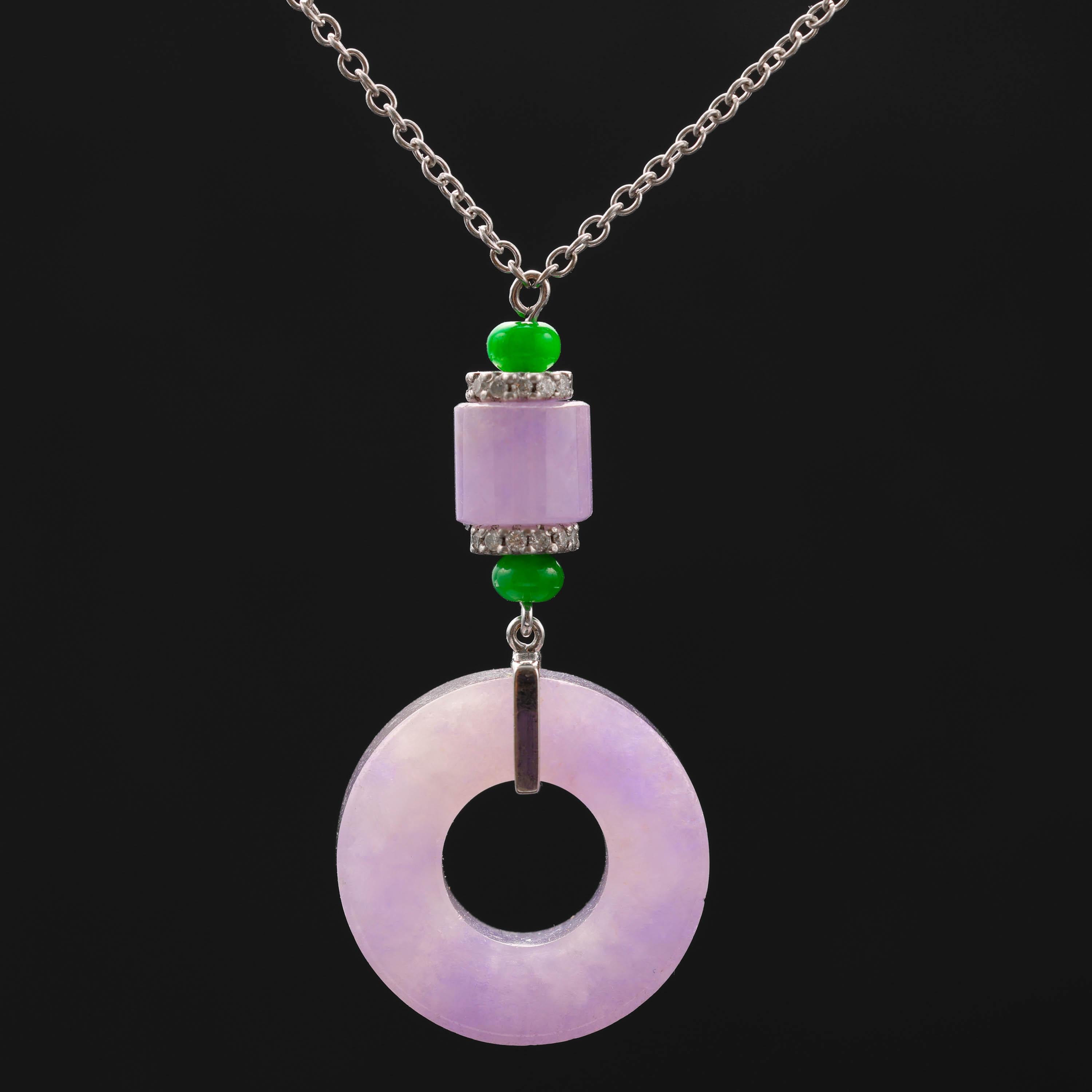 purple jade pendant