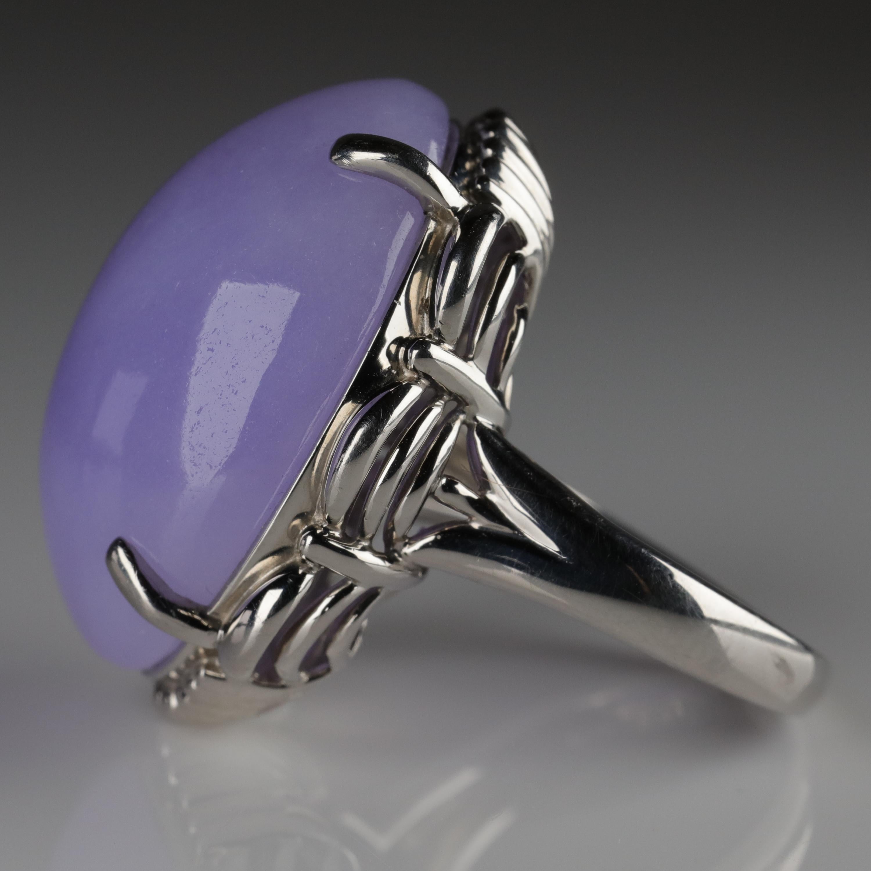 lavendar jade ring