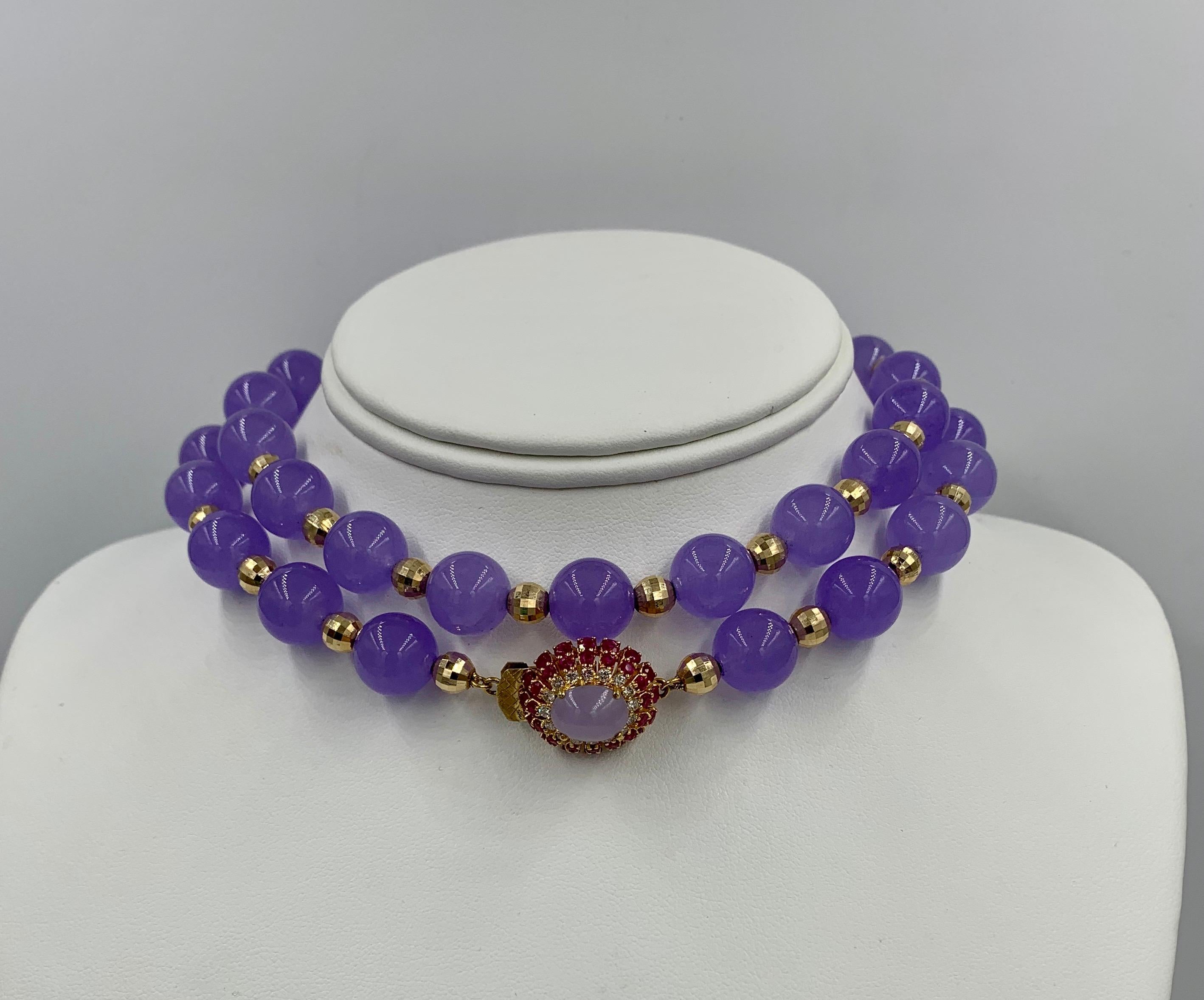 lavender jade necklace