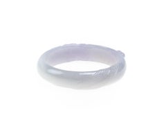 Brazalete de melocotón de jadeíta lavanda, certificado sin tratar