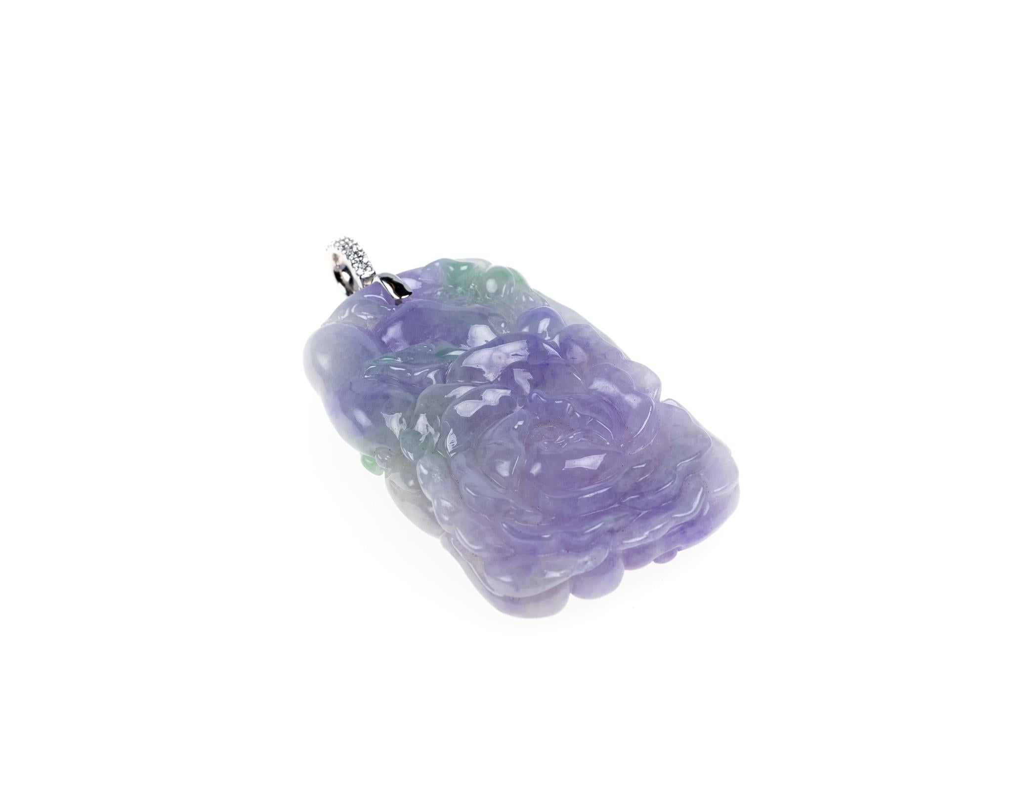 lavender jadeite pendant