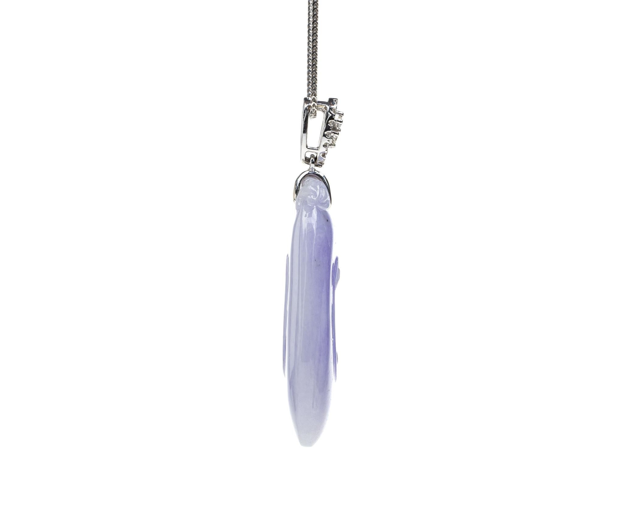 lavender jade pendant