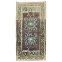 Türkischer Mini-Teppich in Lavendelfarben aus dem 20. Jahrhundert