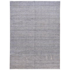Moderner Boho-Teppich aus Bambus/Seide, lavendelfarben, von Bodana