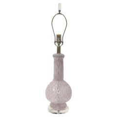 Lavender Murano Glass Table Lamp