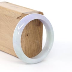 Lavender Natural Jadeite Jade Bangle ( 56.14 mm ) #610