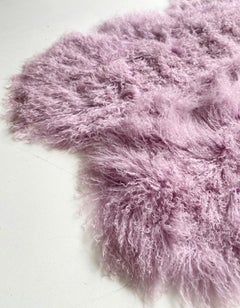 Tappeto per cameretta Lavanda - Pelle di pecora mongola