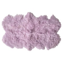 Alfombra de guardería Lavanda - Piel de oveja mongola