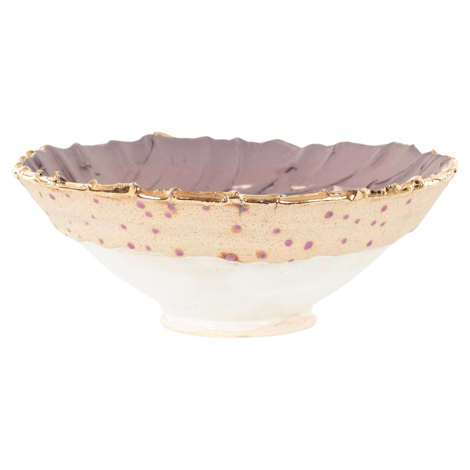 Lavender Patisse Confetti Porcelain Bowl Chase Gamblin For Sale