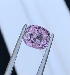 Lavender Pink Natural Spinel 2.92 Carat Cushion Cut Loose Gemstone for Ring