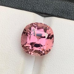Lavender Pink Natural Tourmaline Ring, Pendant Loose Gemstone 7.85Ct Cushion Cut