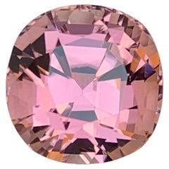 Certified Peachy Pink Natural Tourmaline 7.87 Carat Loose Gemstone for Ring