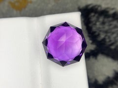 Ametista viola lavanda da 10,90 carati, pietra preziosa sfusa