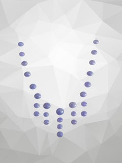 Lavender Purple Burmese Jade A-Jadeite Oval Cabochon Calibrated Jewelry Layout