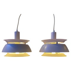 Lavender Purple Ceiling Lamps by Danish Vitrika, 1970s