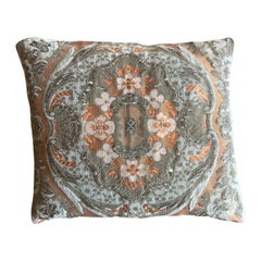 Lavender Sachet with Antique Metallic Brocade